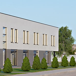 Administracinio pastato vizualizacija Kaunas