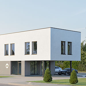 Administracinio pastato 3D vizualizacija Kaune